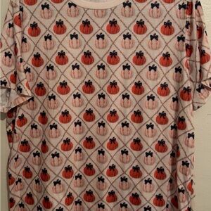 Pumpkin Patterned Fall T-Shirt